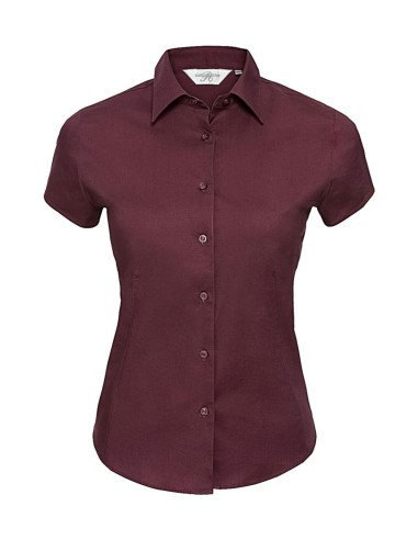 R-R-947F-0-Chemise ajustée manches courtes facile d’entretien pour femme